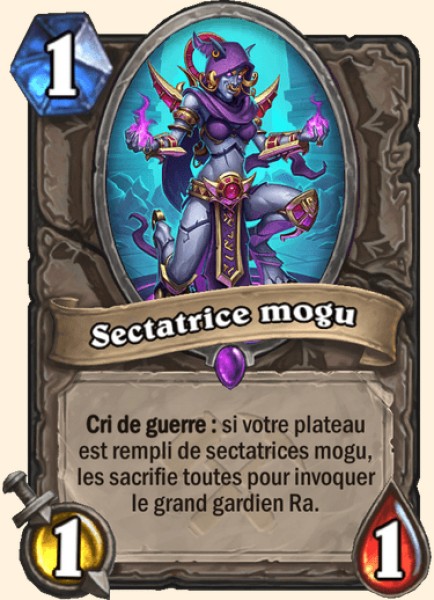 Sectateur Mogu carte Hearhstone