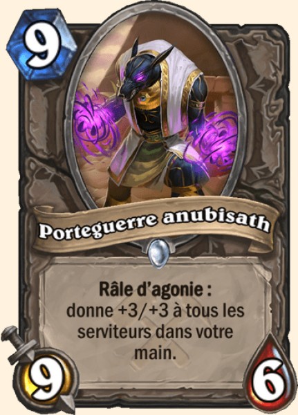 Porteguerre anubisath carte Hearhstone