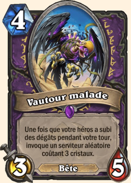 Vautour decede carte Hearhstone