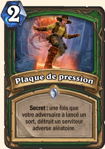 Plaque de pression carte Hearhstone