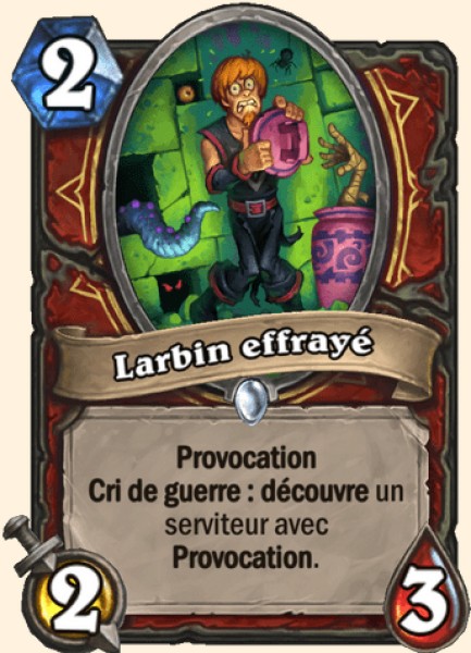 Serviteur effraye carte Hearhstone