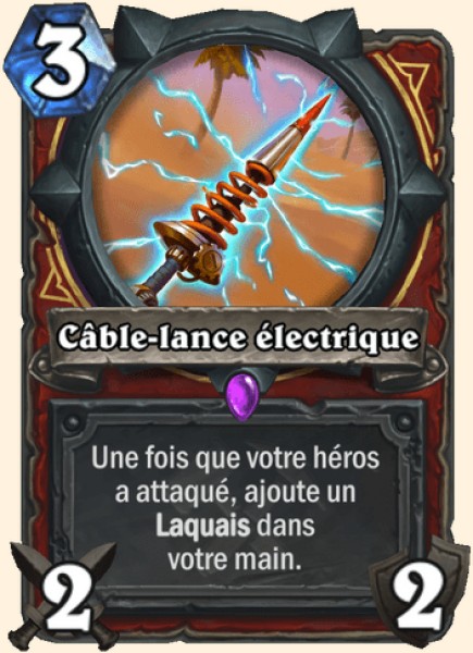 Lance electrique carte Hearhstone