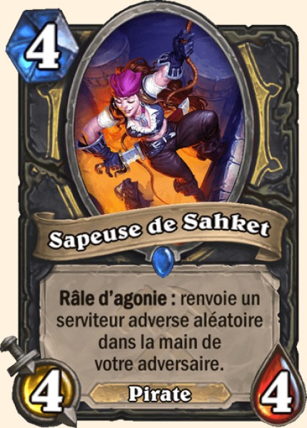 Mercenaire de Sahket carte Hearhstone
