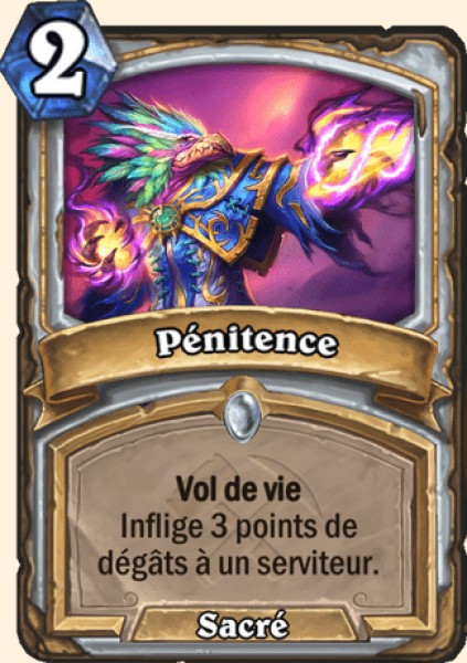 Penitence carte Hearhstone