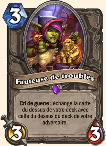 Fauteuse de troubles carte Hearhstone