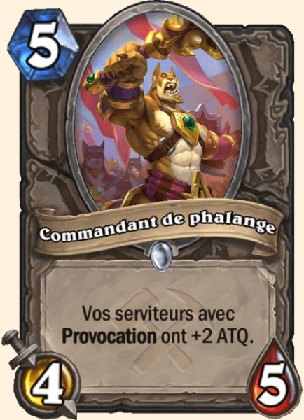 Commandant de phalange carte Hearhstone