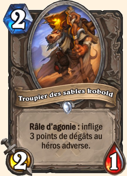 Troupier des sables kobold carte Hearhstone
