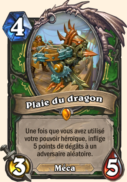 Plaie du dragon carte Hearhstone