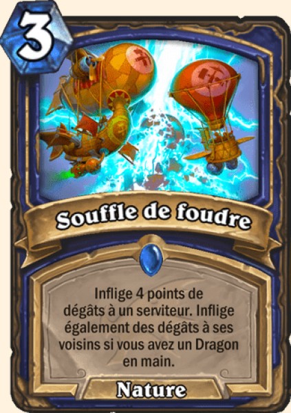 Souffle de foudre carte Hearhstone