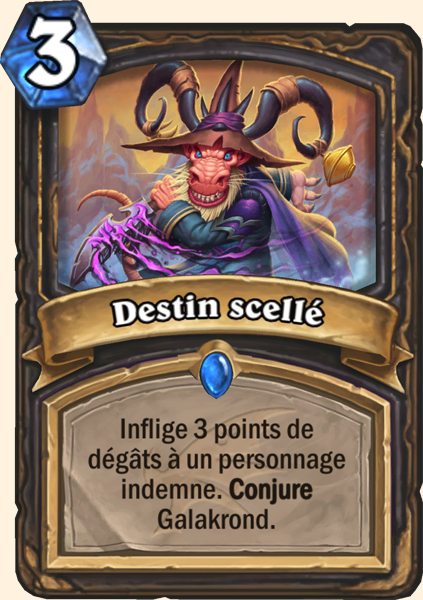 Destin scelle carte Hearhstone