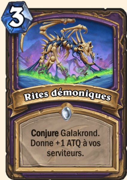 Rites demoniques carte Hearhstone