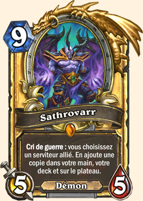 Sathrovarr carte Hearhstone