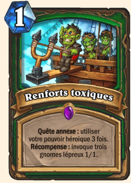 Renforts toxiques carte Hearhstone