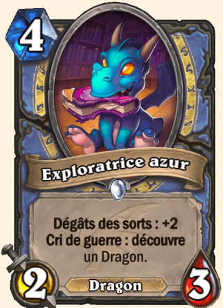 Exploratrice azure carte Hearhstone