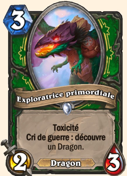 Exploratrice primordiale carte Hearhstone