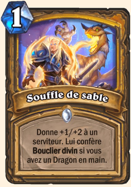 Souffle de sable carte Hearhstone