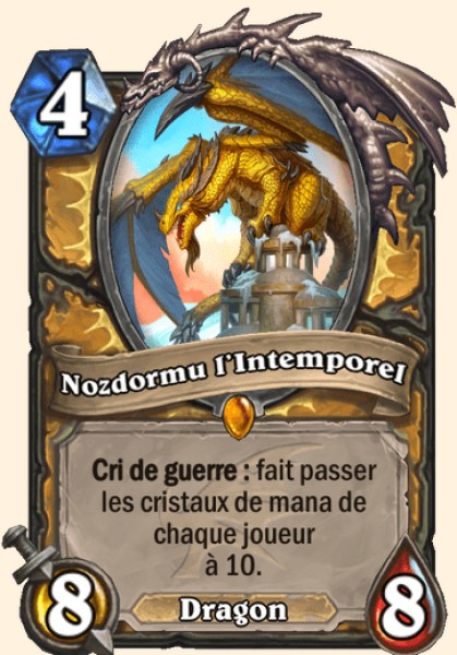 Nozdormu, l'Intemporel carte Hearhstone