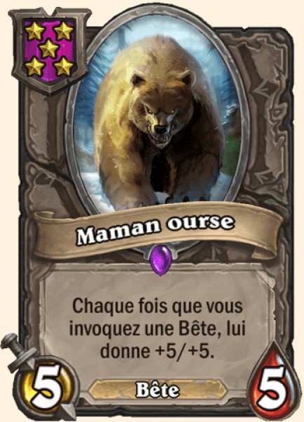 Maman ourse carte Hearhstone