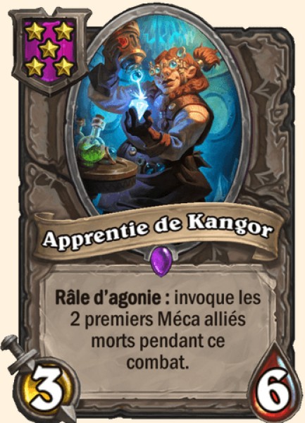 Apprentie de Kangor carte Hearhstone