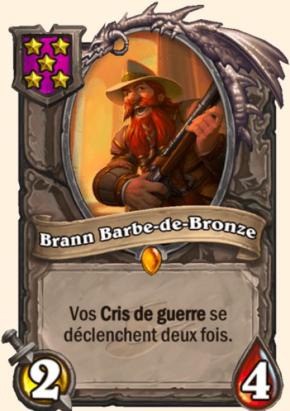 Brann Barbe-de-bronze carte Hearhstone