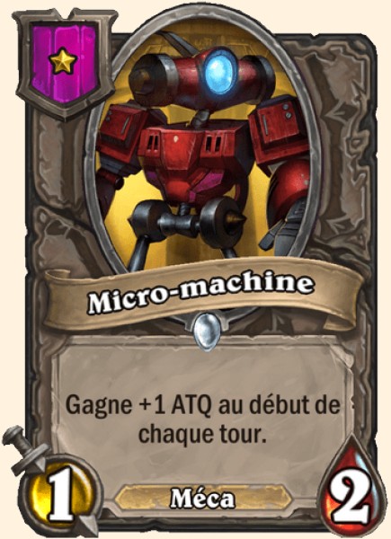 Micro-machine carte Hearhstone