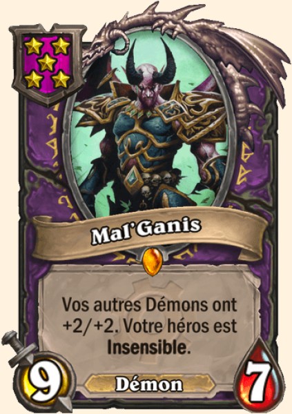 Mal’Ganis carte Hearhstone