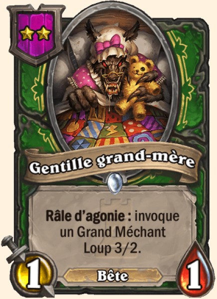Gentille grand-mere carte Hearhstone