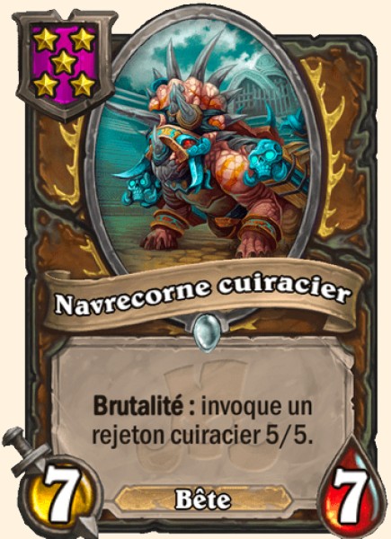 Navrecorne cuiracier carte Hearhstone