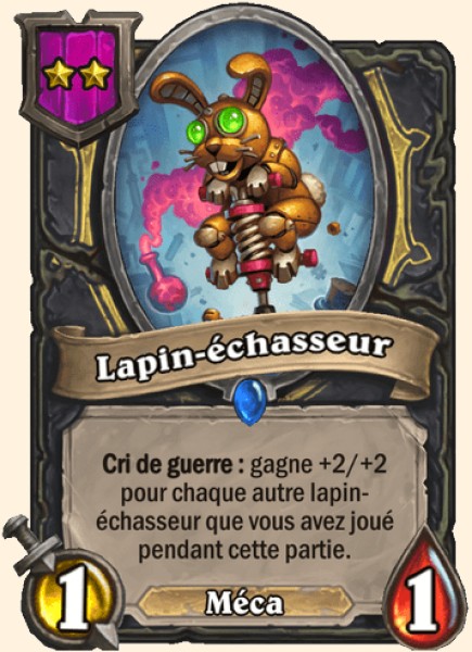 Lapin-echasseur carte Hearhstone