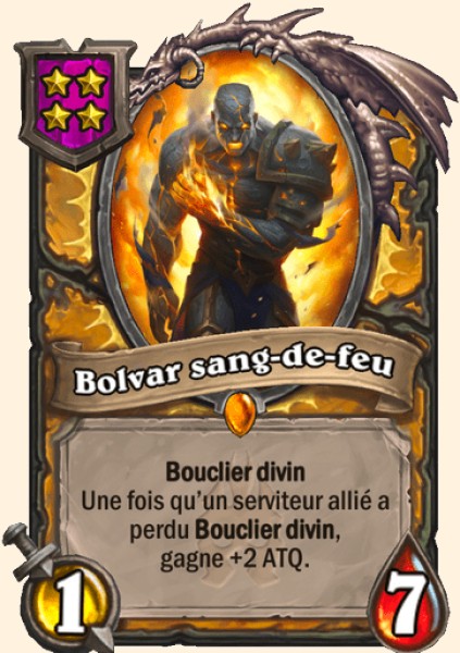 Bolvar sang-de-feu carte Hearhstone