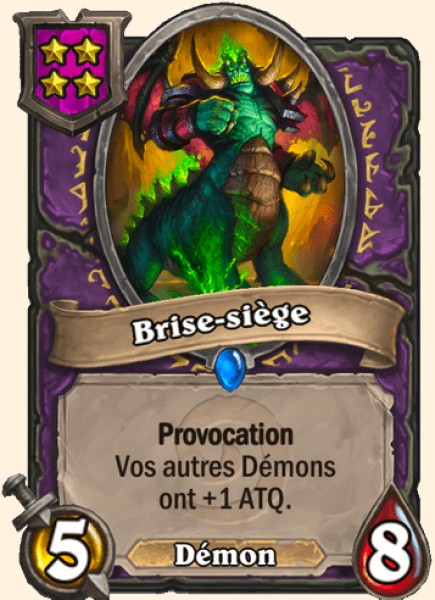 Brise-siege carte Hearhstone