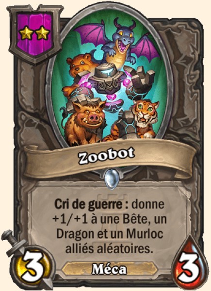 Zoobot carte Hearhstone