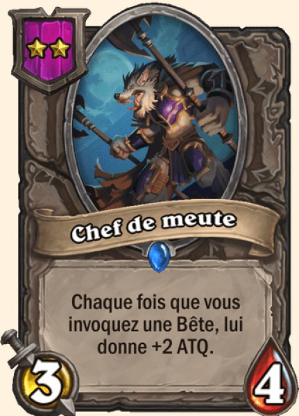 Chef de meute carte Hearhstone