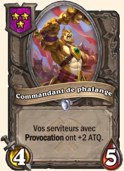 Commandant de phalange carte Hearhstone