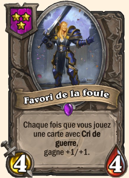 Favori de la foule carte Hearhstone