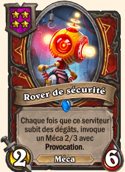 Rover de securite carte Hearhstone