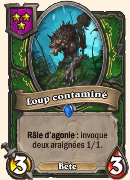Loup contamine carte Hearhstone