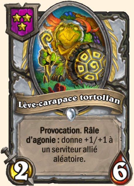 Leve-carapace tortollan carte Hearhstone