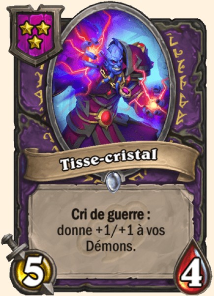 Tisse-cristal carte Hearhstone