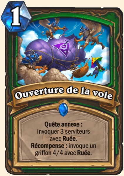 Degager la voie carte Hearhstone