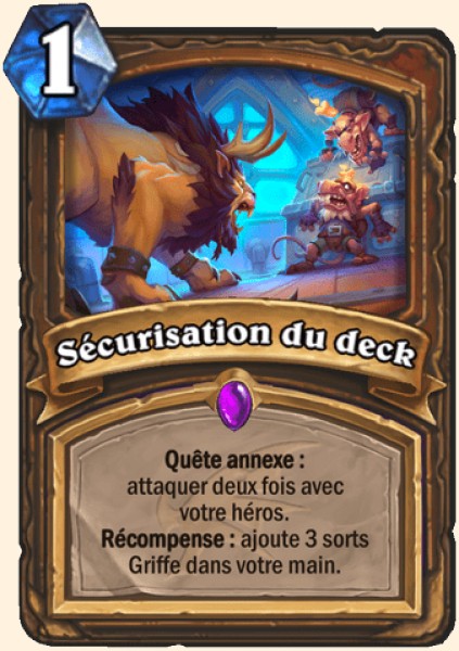 Securiser le pont carte Hearhstone