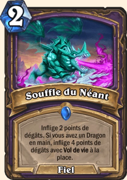 Souffle corrompu carte Hearhstone
