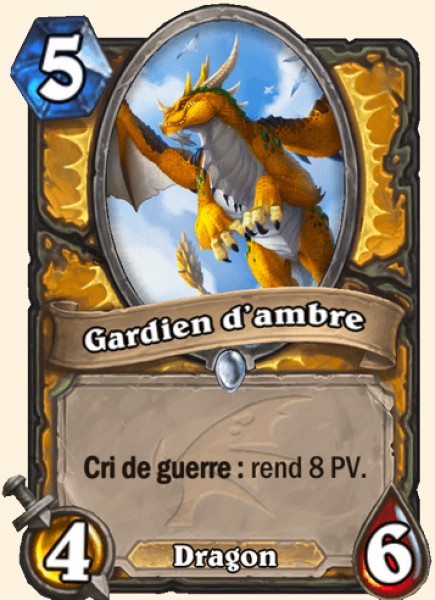 Gardien d'ambre carte Hearhstone