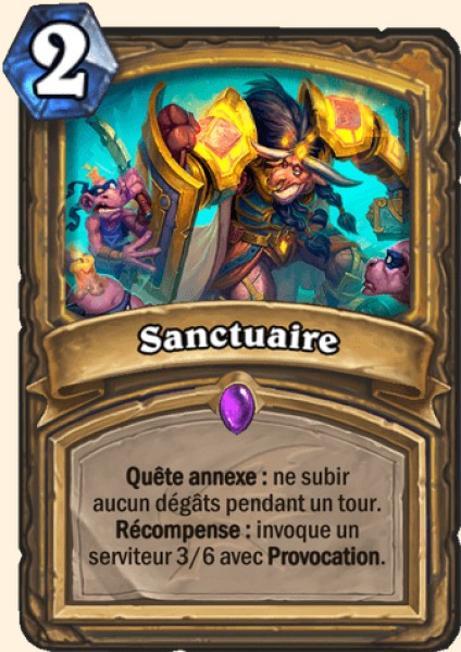 Sanctuaire carte Hearhstone