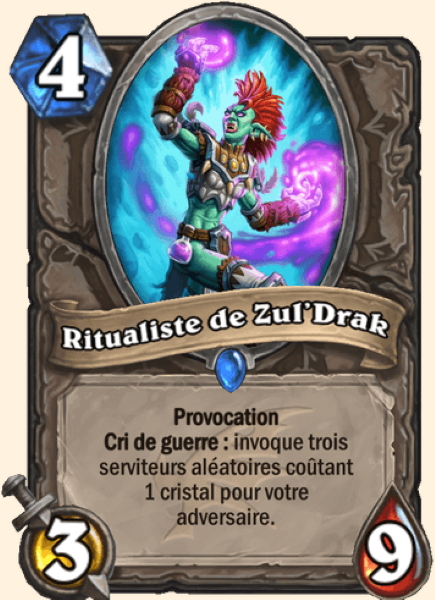 Ritualiste de Zul'Drak carte Hearthstone