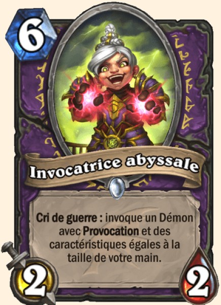 Invocatrice abyssale carte Hearthstone