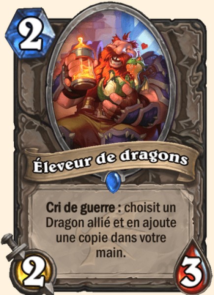 Eleveur de dragon carte Hearhstone