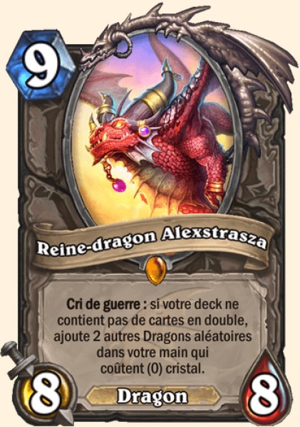 Alexstrasza reine des dragons carte Hearhstone