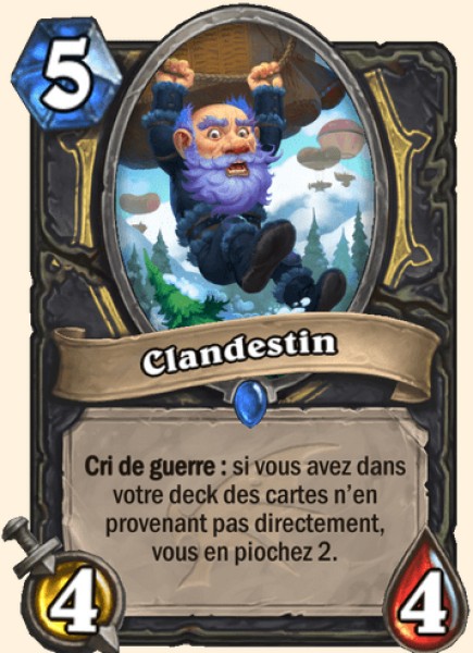Cambrioleur parachute carte Hearhstone