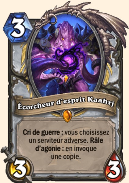 Ecorcheur d'esprit Kaahrj carte Hearhstone
